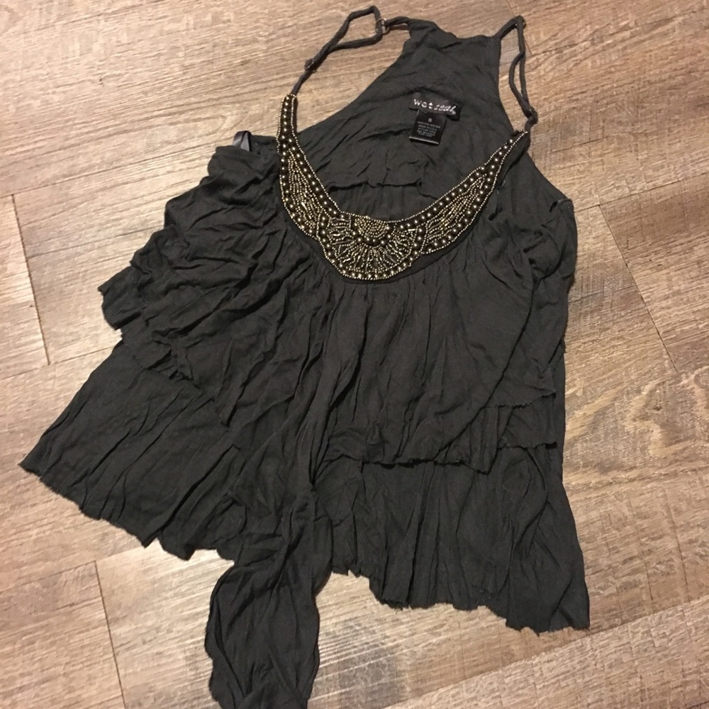 Beaded detail tank top